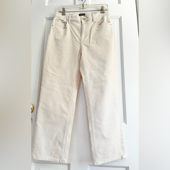 DL 1961 Patti Straight High Rise Vintage Ankle Corduroy - Manilla (Ivory) Sz 30 - Picture 1 of 9